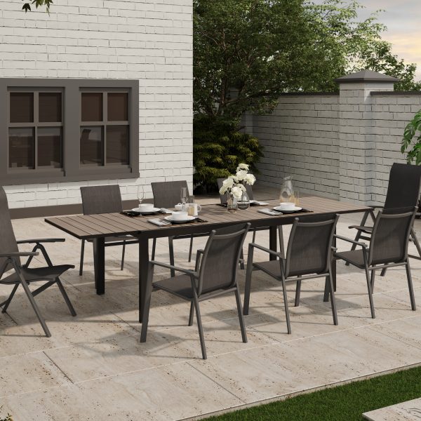 8 seat extendning table set