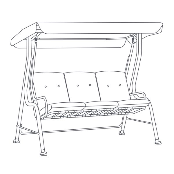 3 Seat Swing Hammock Cover