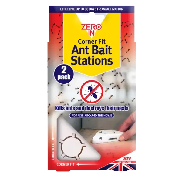Zero In Ant Bait Stations 2 Pack for indoor ant control