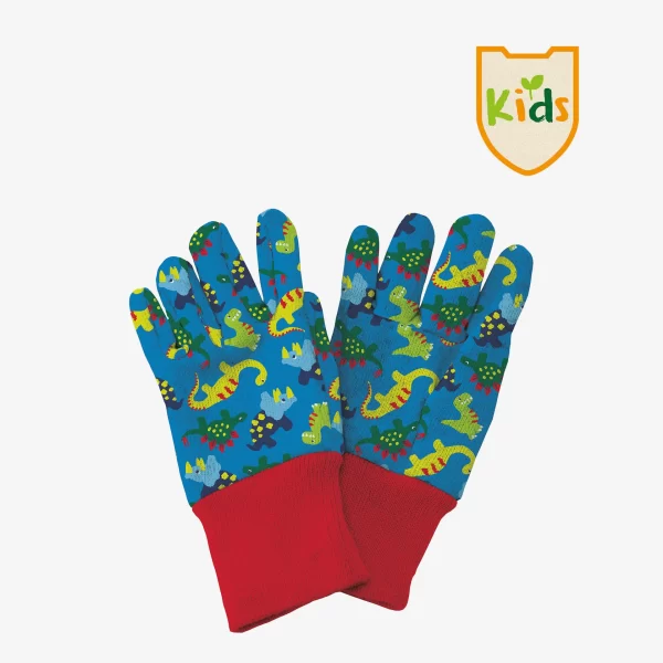 kids glove blue dinosaur