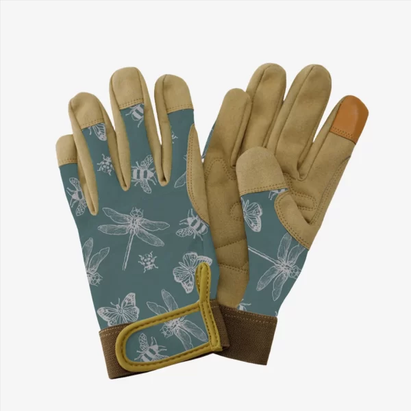 Kent & Stowe Teal Flutterbugs Comfort Gardening Gloves Small